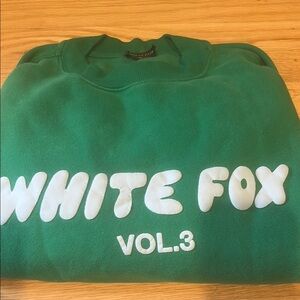 White Fox Boutique Green and White Statement Piece